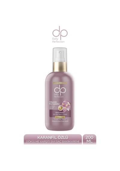Dp Karanfil Özlü Sıvı Saç Bakım Kremi 200 Ml - Keratin, Biotin Ve Kafein Destekli Kolay Tarama Sağlayan Durulanmayan Bakım
