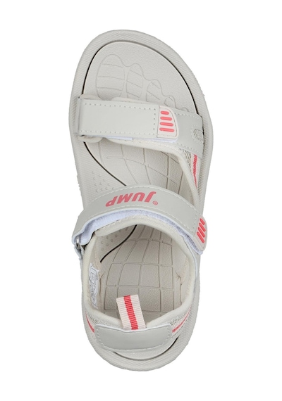 30068 Bej - Somon Pembe Kız Çocuk Cırtlı Günlük Sandalet 001