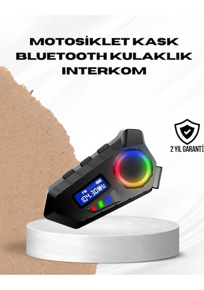 Hubrendy Kargo Bluetooth 5.4 İnterkom Ip65 Toz Ve Su Geçirmez Led Göstergeli