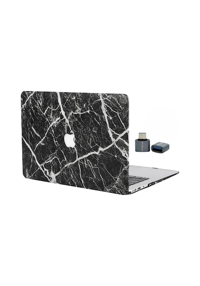 Apple Uyumlu MacBook Air M1 Sert Kapak Kılıf Darbe Emici İnce Premium Koruyucu Çizik Önleyici A2337 A2179 A1932 Siyah