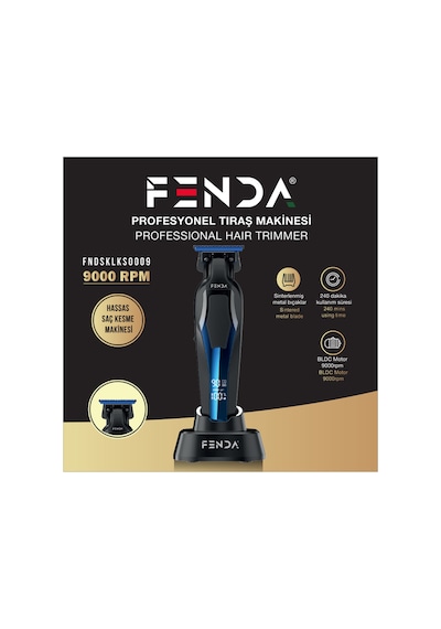 Fenda Profesyonel Saç Ve Sakal Kesme Makinesi Mavi Fndsklks0009bl