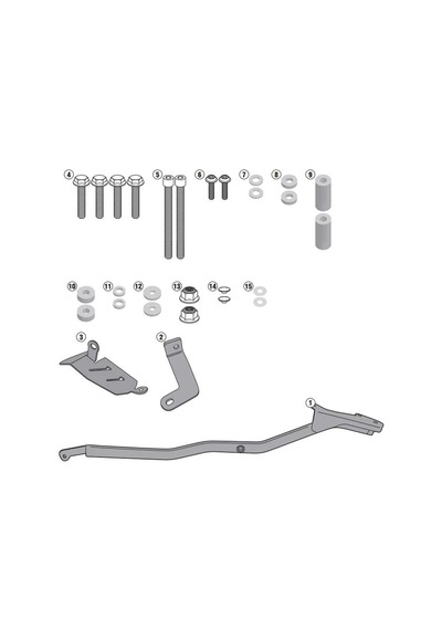 Gıvı 2118fz Yamaha Mt-07 14-17 Arka Çanta Taşıyıcı Tek Renk