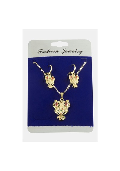 Baykuş Zirkon Taşlı Set Kolye 11 24797430