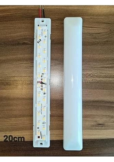 Li Paket 20cm 12v Oval Taban Tente Ve Pergola 6500k Beyaz Işık Çok Renkli