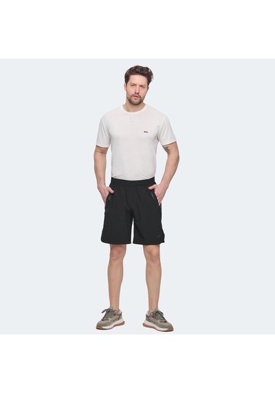 Slazenger VIKTOR Erkek Cepli Siyah Şort