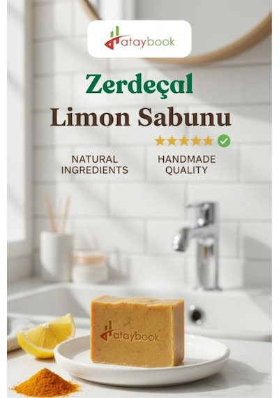 Zerdeçal Sabunu Limonlu 1 Adet 110g Doğal