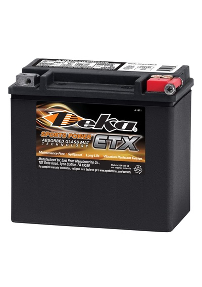 Deka Etx16l Premium Agm Aku 12v 19ah 325 Cca - Sea-doo Jet Ski, Kawasaki Marine Ve Buyuk Atv Akusu