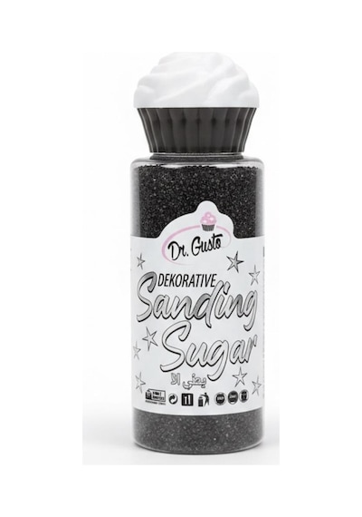 Sanding Şeker 3 Lü Set 100 Gr Altın, Gümüş Ve Siyah Pasta & Tatlı Süsleme Şekeri