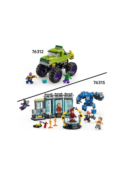 LEGO® ǀ Marvel Hulk Kamyonu, Thanos'a Karşı 76312 - 7 Yaş ve Üzeri Çocuklar için Süper Kahraman İçeren Yaratıcı Oyuncak Yapım Seti (229 Parça) LEGO® ǀ Marvel Hulk Kamyonu, Thanos'a Karşı 76312 - 7 Yaş ve Üzeri Çocuklar için Süper Kahraman İçeren Yaratıcı Oyuncak Yapım Seti (229 Parça)