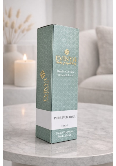 Pure Patchouli Bambu Çubuklu Oda Kokusu 120 Ml Yoğun & Doğal Reed Diffuser Misk
