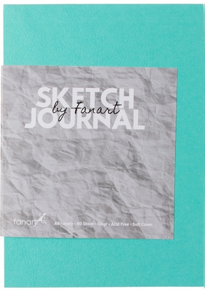 Fanart Academy Sketch Journal 110 Gr 60 Yp A6 Turkuaz 8662