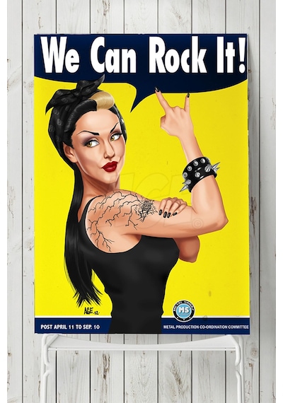 We Can Rock It Eğlenceli Mizahi Poster