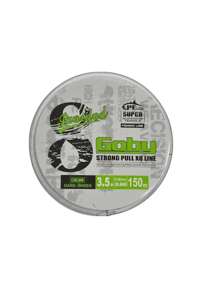 Fishpro Goby 8x 150 Mt Dark Green Örgü İp Misina 0.16
