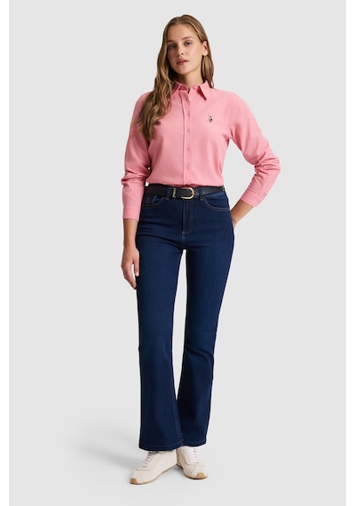 U.s. Polo Assn. Kadın Pembe Gömlek Basic 50320204-vr041