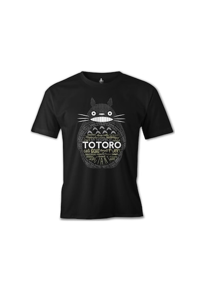 Totoro Siyah Erkek Tshirt
