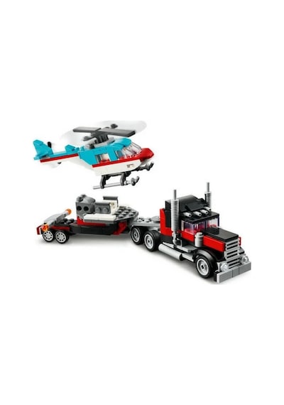 Flatbed Truck With Helikopter