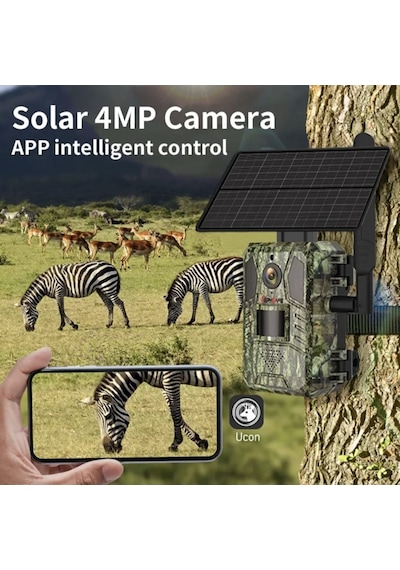 4g Solar Foto Kapan Kamuflaj Kamera Gps Ve Hayalet Kızılötesi