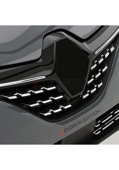 S-dizayn Renault Clio 5 Krom Ön Alt Panjur 6 Prç. 2019 Üzeri