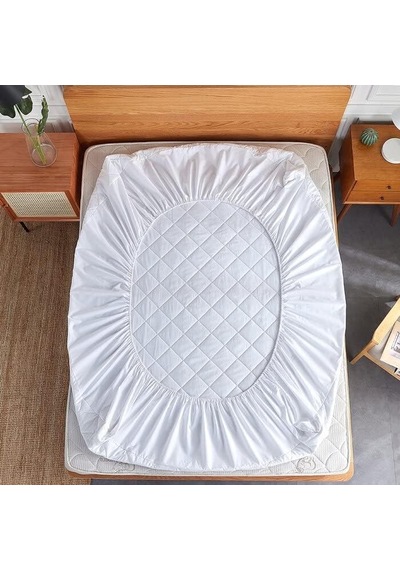 Kapitoneli Sıvı Geçirmez Alez Komple Lastikli 120x200 At9490 Çok Renkli