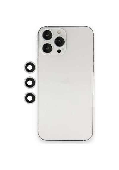 İphone 12 Pro Shine Kamera Lens - Gümüş Diğer
