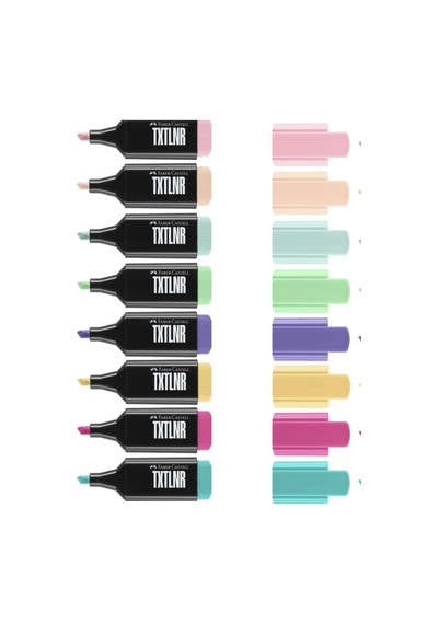 Faber Castell Fosforlu Kalem Mini Pastel 8'li Set - 154218 Çok Renkli