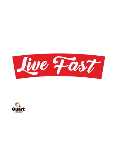 Live Fast Oto Sticker Araba Cam Sticker
