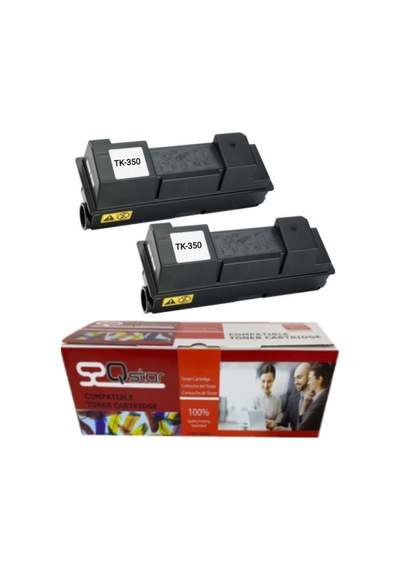 Kyocera Tk350 2'li Ekonomik Paket Uyumlu Drum Ünitesi Fs3040 3140 3540 3640 Uyumlu.Toner