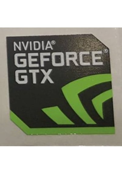 OEM Nvidia Geforce GTX Sticker Etiket D7