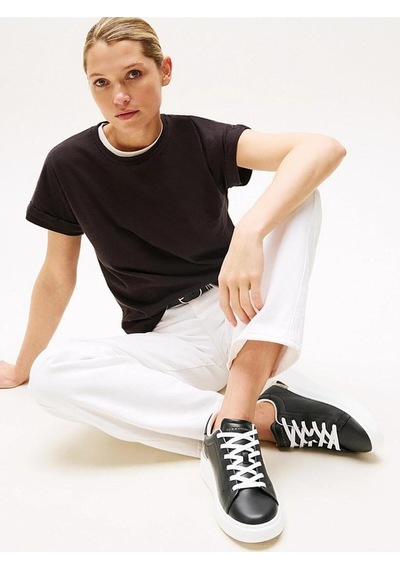 Tommy Hilfiger Th Fashıon Court Sneaker-8285 Siyah