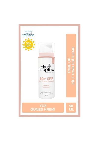 Sun Face Protect Tone Up Ton Dengeleyici 50 Spf Yüz Güneş Koruyucu Krem 50 Ml
