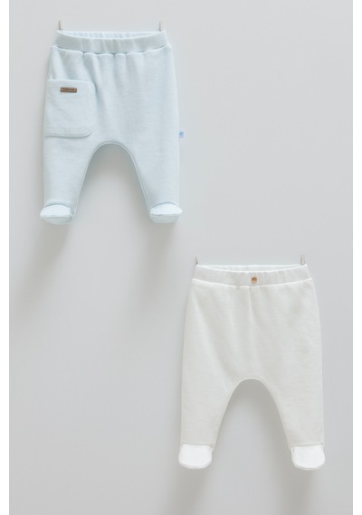 Caramell Hello Forest Patikli İkili Pantolon Mavi