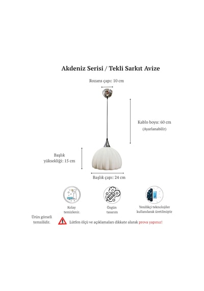 Akdeniz Serisi Beton Görünümlü Modern Tekli Sarkıt Avize - Siyah - Mutfak, Salon, Çocuk Odası, Hol Aydınlatması Siyah Siyah Set