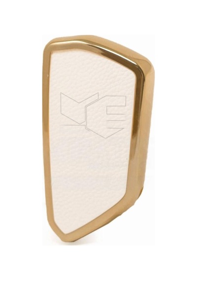 Lüx Volkswagen Skoda Seat Golf 8 Cupra Formentar Yeni Nesil Anahtar Kılıfı Beyaz Gold 1.ci Kalite