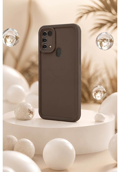 Samsung Galaxy Uyumlu M31 / M21s / F41 Kılıf Kamera Çıkıntılı Mat Silikon Telefon Kılıfı-54146