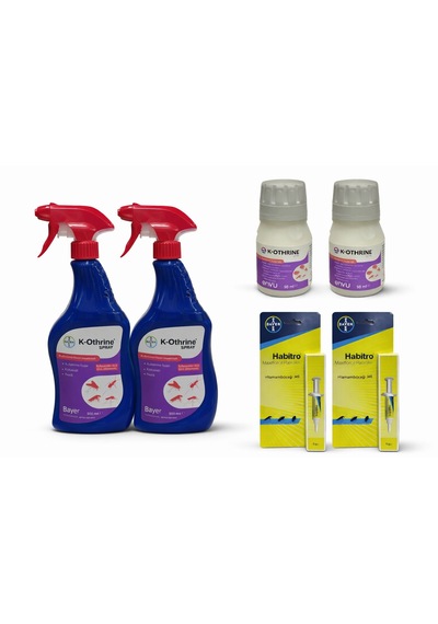 6'lı Haşere Öldürücü 2x K-othrine Sprey 500 Ml + 2x K-othrine Sc 50 Ml + 2x Habistro Jel