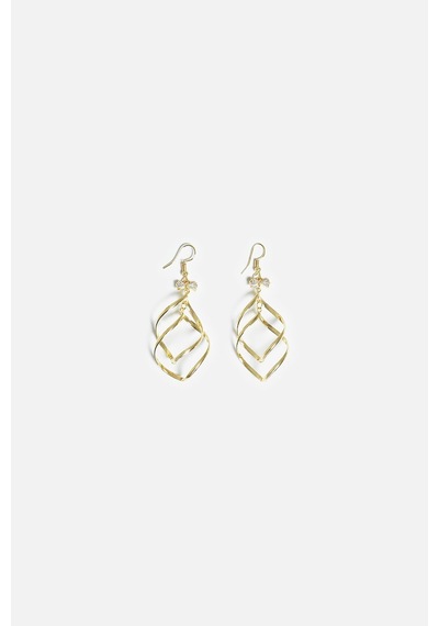 Akışkan Sallantı Küpe Gold