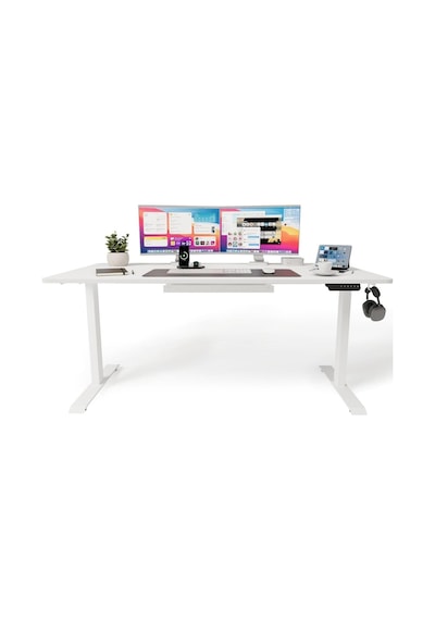 Uprise Comfort Çift Motorlu Yükseklik Ayarlı Masa 72 121 Cm - Beyaz Beyaz Ayak/beyaz Tabla, 180x80 Cm Diğer Uprise Comfort Çift Motorlu Yükseklik Ayarlı Masa 72 121 Cm - Beyaz Beyaz Ayak/beyaz Tabla, 180x80 Cm Diğer
