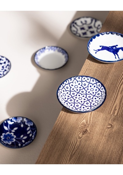 Reve Bleu Mais Mini Kase Seti - Mavi/beyaz - 9 Cm 8684427358498 Çok Renkli