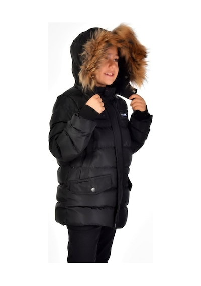 Benitto Kids Natürel Kürklü Erkek Çocuk Şişme Mont 51246-siyah Siyah