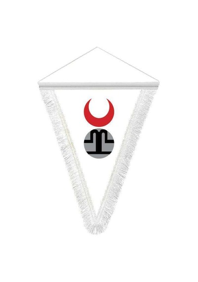 Altın Ordu Devleti - 17 Eski Türk Devletleri Bayrağı - Hatıra Üçgen Flama Bayrak 1