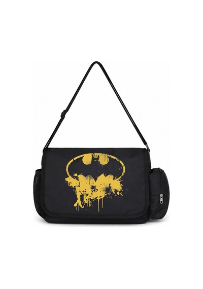 Sevbano Batman Kahraman Logo Baskılı Unisex Okul, Spor, Ofis Çok Amaçlı P Siyah