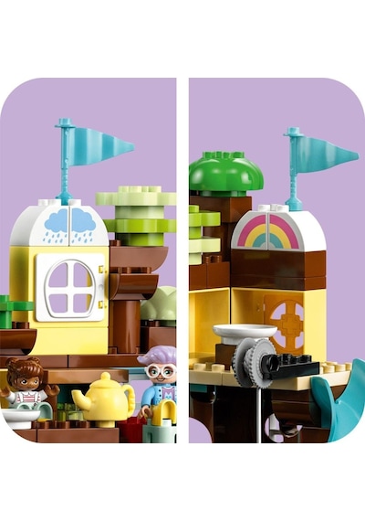 LEGO® DUPLO® 3’ü 1 Arada Ağaç Ev 10993 - 3 Yaş ve Üzeri için Yaratıcı Oyuncak Yapım Seti (126 Parça)