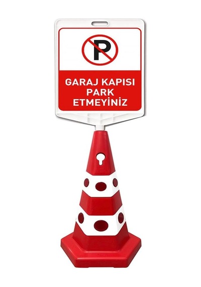Garaj Kapısı Park Etmeyiniz Ultra Kedi Gözlü Trafik Koni Seti Trafik Dubası