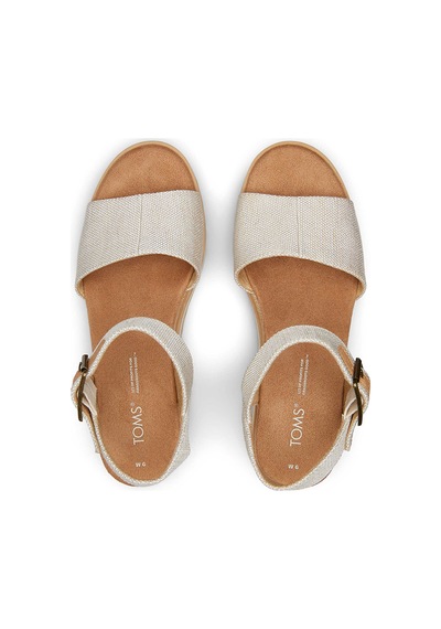 Sandalet Kadın 10017908 Toms Dıana Diana Yarn Dye Sandal Natural Krem