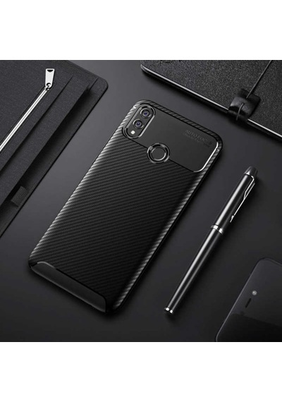 Huawei Honor 8X Kilif Karbon Silikon Case 389460282