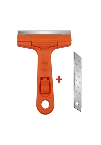 Plastik Cam Kazıma Aparatı + 25 Jilet Set