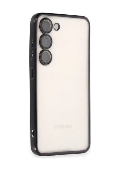 Galaxy S23 Kılıf Razer Lensli Silikon - Siyah