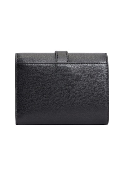 Tommy Hilfiger Th Buckle Trıfold Kadın Siyah Cüzdan - Aw0aw18936