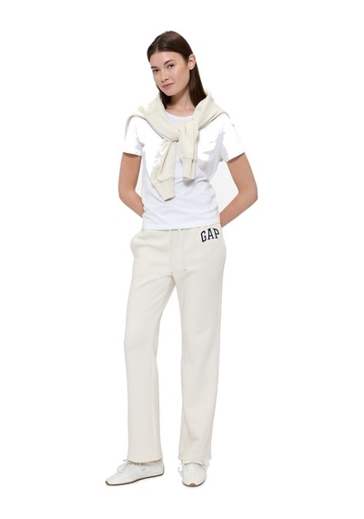 Gap Gap Logo Bootcut Fleece Eşofman Altı - 430369 Krem