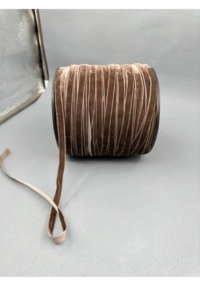 Paşateks- 1 Cm Düz Kadife-5 Metre A.kahve